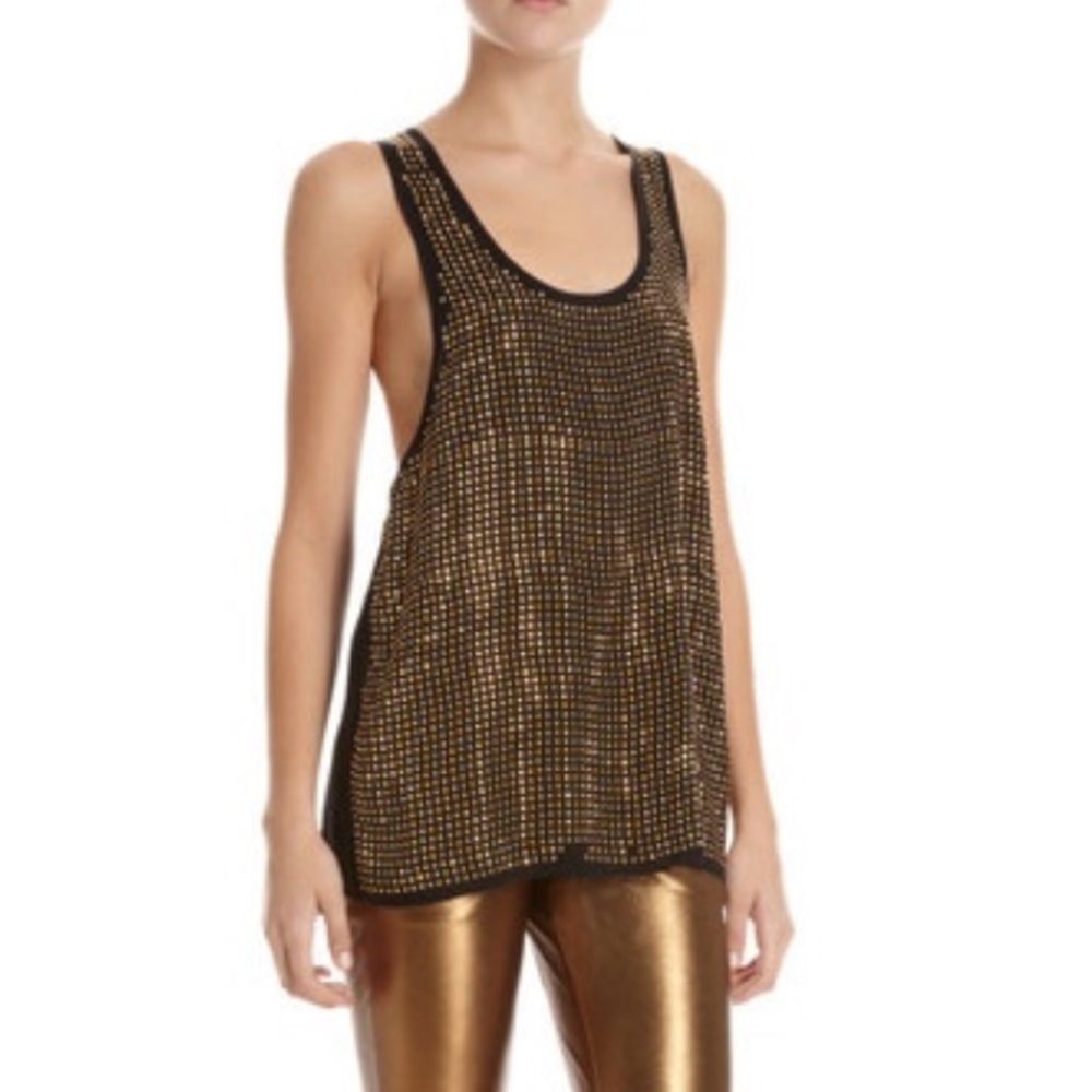 L’Agency Copper Nailhead Tank